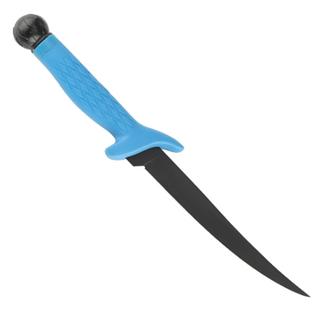 7" FLEX FILLET KNIFE - BLUE HANDLE WITH BLACK KNOB